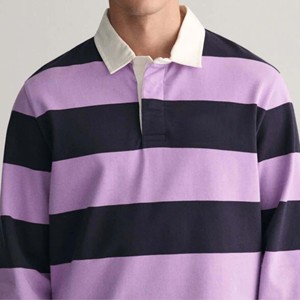 Camiseta deportiva de varios colores y diseños para hombre, Polo de rugby de manga larga, informal para hombre con Polo de rugby de color personalizado - Product Image 3