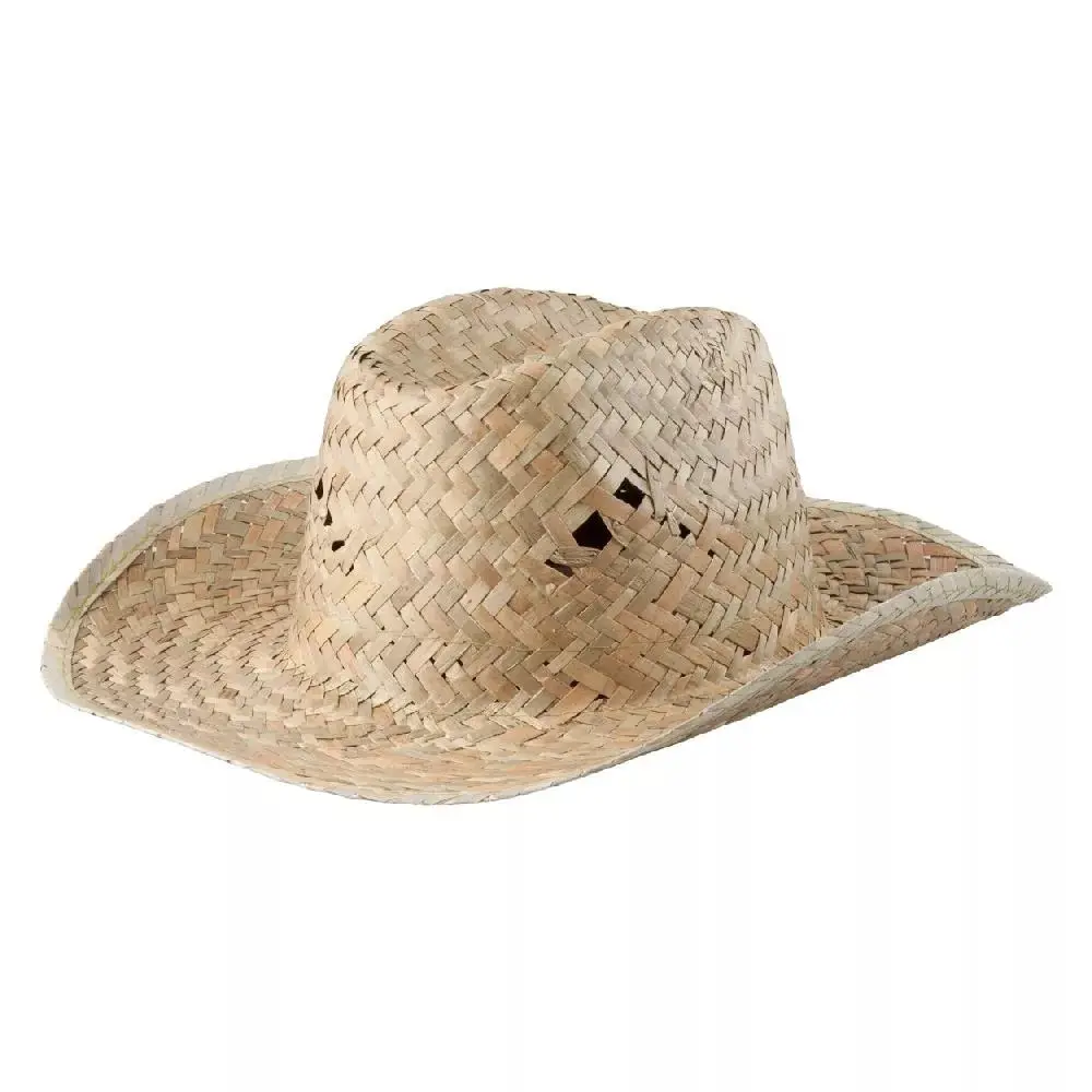 Natürliche handgemachte Bast hüte umwelt freundliche Seegras Palm blatt Stroh Cowboyhut für Männer Frauen Kinder made in Vietnam
