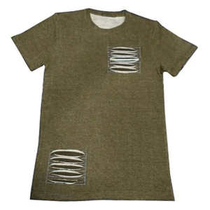 Camiseta Ligera 100% Algodón con Efecto Desgastado para Hombre, Corte Holgado, Logotipo Personalizado Impreso, Camiseta Extra Grande Única para Hombre - Product Image 3