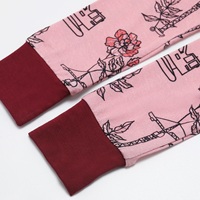 Ensemble de vêtements pour bébés et enfants, t-shirt en jersey imprimé à col rond, couleur unie, manches courtes, 100% coton, style décontracté
