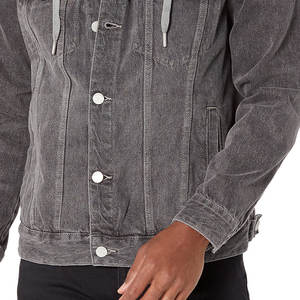 Chaqueta vaquera de algodón con estilo para hombre de alta calidad al por mayor chaqueta vaquera informal de lona personalizada OEM a la venta - Product Image 6