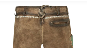 Novedades 2025 Pantalones cortos bávaros Oktoberfest tradicionales para hombres con estilo Lederhosen en color marrón personalizado - Product Image 5