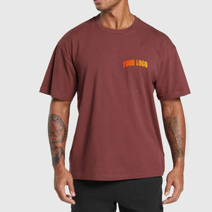 High Quality <b>Cropped</b> Boxy Fit <b>Men's</b> T-Shirt Casual Oversized Custom Blank <b>Top</b> Selling Print Pattern Woven Fabric 100% Cotton - Product Image 1