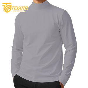 Pulls en tricot brodés pour hommes ODM 100% coton Couleur unie Motif entièrement respirant Séchage rapide Coupe-vent Confort d'hiver - Product Image 4