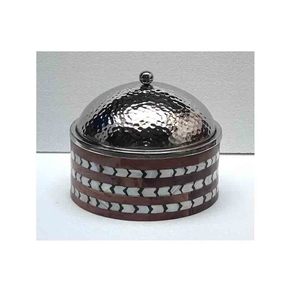 Casseroles de service en métal pour Ramadan eid, chauffe-plat artisanal, artisanat, bols isolés, ensemble de vaisselle - Product Image 2