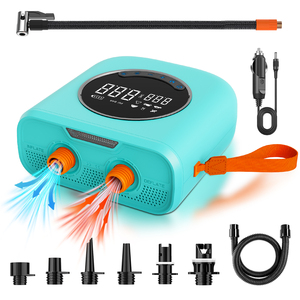 <span class=keywords><strong>Compresseur</strong></span> d'air électrique DC12V 50 PSI <span class=keywords><strong>avec</strong></span> écran LCD, pompe de gonflage 4 fois plus rapide pour planche à pagaie, <span class=keywords><strong>voiture</strong></span>, moto, vélo, tente et kayak - Product Image 1