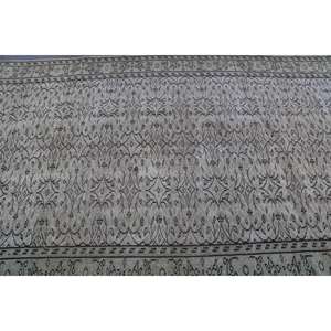 Alfombra Turca de 5.2x9 pies, Alfombra Grande Vintage, Alfombra de Lana Verde y Negra de Estilo Suroeste - Product Image 5