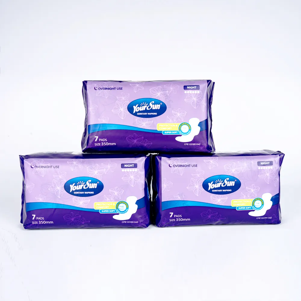 Degradable medicado ecológico 100% Biodegradable algodón femenino señoras Pull Up almohadillas sanitarias marcas en EE. UU.