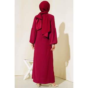 Robe à Manches Larges Bordeaux - Product Image 3