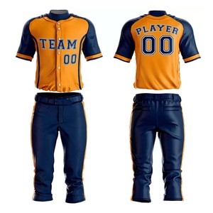 Maillots et shorts d'uniformes de baseball et softball personnalisés en polyester pour équipes, service OEM, grandes tailles, respirants - Product Image 4