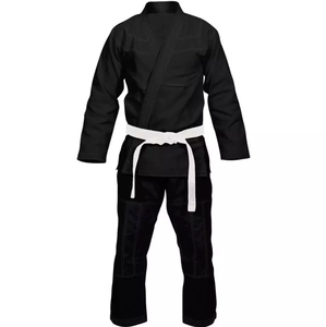 Traje de Jiu Jitsu Brasileño Negro en Oferta con Logotipos Personalizados, 100% Algodón, Duradero y Transpirable - Compra al por Mayor para Marcas Privadas - Product Image 3
