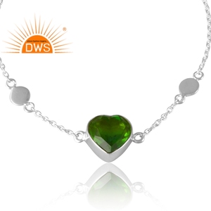 Amazing Design 925 Sterling Silver Bio Chrome Biopside Doublet Quartz Gemstone <b>Bracelet</b> Custom Jewelry Manufacture - Product Image 2