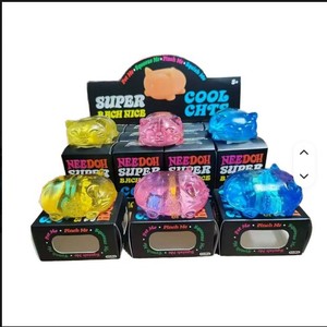 Nouvelle boîte de fin de série 'Needoh' contenant 12 boules anti-stress au sucre de malt pour chats. Jouets à presser pour bébés en forme de chat mignon en matériau TPE - Product Image 1