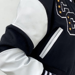 Chaqueta universitaria de lona personalizada unisex, soporte impermeable a prueba de viento para equipos deportivos universitarios, diseño frontal de letras para hombre de invierno - Product Image 3