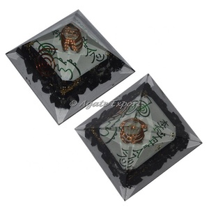 Tourmaline noire Avec Cristal Quartz Pyramide pour Protection D'emf - Product Image 4