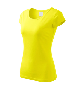 2024 New Design <b>T</b>-<b>shirt</b> Manufacturer Top Quality Slim Fit Cotton Tee <b>shirt</b> Yellow For <b>Women</b> From Pakistan - Product Image 1
