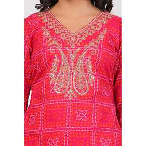 Hand Drawn Cotton Embroidered <b>Chikankari</b> <b>Kurta</b> Set Heavy Pakistani Indian Style 3-Piece Salwar Kameez for Party Wear Reyon - Product Image 6