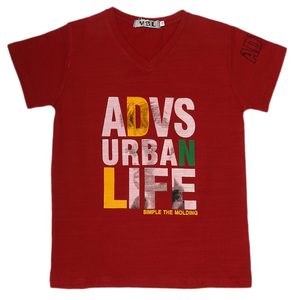 T-shirt à manches courtes pour garçons - Bordeaux - Product Image 1