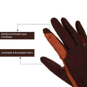 Various Colors Equestrian Leather Gloves for Horse Riding <b>Winter</b> Season <b>Accessory</b> - Product Image 6