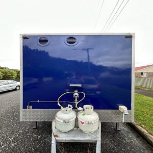 Carrito móvil de cocina completa para barbacoa, camión de comida para aperitivos y café con comida rápida, helado, perritos calientes hechos de aluminio duradero a la venta - Product Image 2