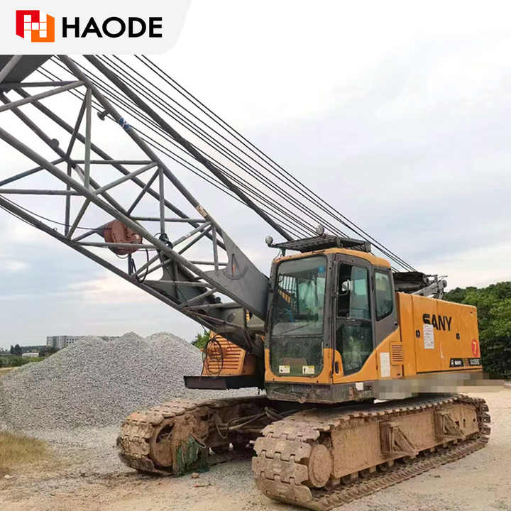  Grúa de orugas SANY SCC550A, la más vendida, con una capacidad de elevación máxima de 55 toneladas. Vehículo de ingeniería usado en excelentes condiciones 