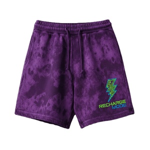 Pantalones Cortos Vaqueros de Algodón Vintage de Alta Calidad para Hombre, con Pedrería Personalizada, Lavado Ácido, Efecto Desgastado por el Sol, Ecológicos, Transpirables, de Tiro Medio - Product Image 1