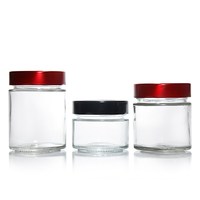 Bocal en verre à large ouverture pour la fermentation et la mise en conserve, de qualité alimentaire, haut, avec couvercle hermétique