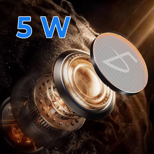 Haut-parleur portable mini d'extérieur avec lumières LED RGB et son surround 360°, communication USB et AUX, alimentation par batterie DC pour les fêtes - Product Image 3