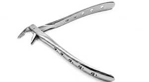 Forceps d'extraction dentaire molaire mandibulaire en acier inoxydable réutilisable, type bec de corne de vache, instrument chirurgical - Product Image 2