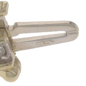 Pulsera de tenis de lujo y moderna para mujer, chapada en oro amarillo de 14K, con diamantes de aleación de cobre, joyería ecológica para bodas - Product Image 2