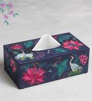 Nouvelle boîte de mouchoirs en papier de revêtement UV recyclable écologique Offset imprimé serviette couverture de stockage disparaissant gaufrage nouvelle boîte de papier