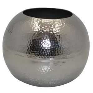 Jardinières d'extérieur, aspect intérieur élégant, pots et jardinières décoratifs pour la maison, vase à fleurs en aluminium de qualité supérieure, argent nickelé pour un résultat superbe - Product Image 5