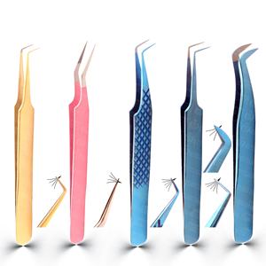 Pinzas para Pestañas con Punta de Fibra, Marca Privada, Agarre de Diamante, Directo de Fábrica, Pinzas de Acero Inoxidable para Pestañas para Profesionales - Product Image 5