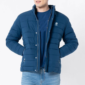 Chaqueta Acolchada Ligera de Lona con Logotipo Frontal, Relleno de Plumón Acogedor, Patrón Acolchado Suave, Ecológica para las Temporadas de Frío del Invierno - Product Image 4