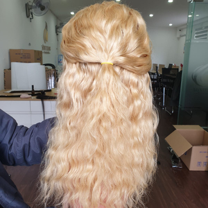 วิกผมลูกไม้ด้านหน้า HD,วิกผมหยิกทรงบ๊อบวิกผมหยิกทรงบ๊อบพร้อมสายดึงด้านหน้าวิกผมลูกไม้สีดำขายดี100สไตล์บราซิล - Product Image 1