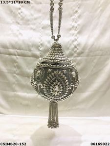 Bolso de mano de metal de diseño hecho a mano para mujer con hermoso patrón de piedra elegante monedero de noche para fiestas - Product Image 4