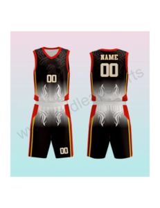 Ensemble d'uniformes de basket-ball personnalisés Maillot et short respirants pour athlètes grande taille pour événements sportifs scolaires - Product Image 4