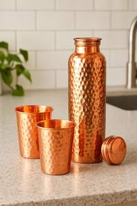 Botella de Agua Potable de Cobre Elegante, Producto de Moda, Suministro al por Mayor, MOQ Bajo para Uso Diario de Hidratación - Product Image 5