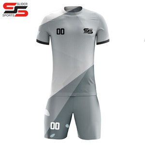 ชุดฟุตบอลแบบกำหนดเอง ชุดแข่งฟุตบอล แห้งเร็ว ระบายอากาศได้ดี ชุดยูนิฟอร์มฤดูร้อน พิมพ์ลายดิจิทัล สีตามสั่ง โพลีเอสเตอร์ 100% - Product Image 3