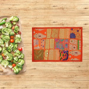 ผ้ารองจานผ้าฝ้ายปักลายทำมือ - Product Image 3