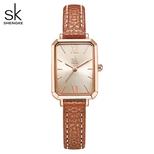 Shengke K0185 ساعات نسائية ماركة أزياء تصميم أصلي Laides ساعات يد كوارتز ساعة أنيقة فاخرة sk Relogio Feminino