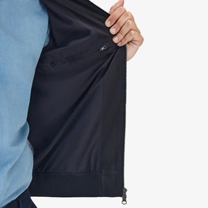 Chaqueta Bomber de Fieltro Estilo Lupino con Logotipo Personalizado para Hombre, Tela de Calidad para Exteriores con Decoración de Bolsillos, Talla Grande, Estilo Urbano - Product Image 5