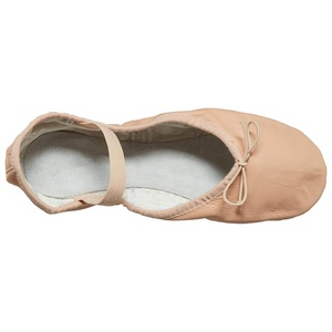 Chaussons de danse en cuir véritable sur mesure, semelle intégrale, pour filles, enfants, femmes, fabrication OEM. - Product Image 1
