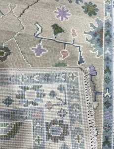 9 'x16 Chrome Soft Wool Anudado a mano Oushak Alfombras y juegos de área flexibles Tamaño y color personalizables - Product Image 3