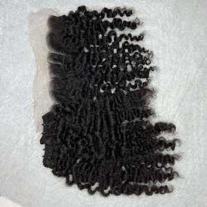Trama de cabello natural cruda y virgen alineada con cutícula, paquetes de cabello rizado birmano, extensiones de vendedores de cabello rizado birmano crudo - Product Image 2