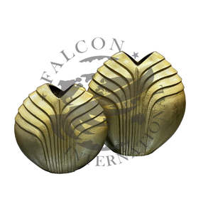 Florero Moderno y Elegante de Aluminio con Acabado Dorado, Diseño Artesanal Ecológico para Decoración de Mesa en Bodas - Product Image 5