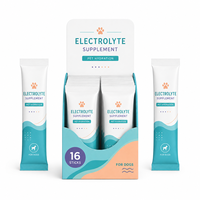 Poudre d'électrolytes canins personnalisée en stick – Soutien hydratant pour animaux de compagnie – Formule vétérinaire multivitaminée – Marque privée