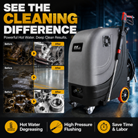 Nouvelle nettoyeuse haute pression à eau chaude diesel robuste en plastique Lieying 120 bars 13 L/min Garantie 1 an pour le nettoyage d'équipements industriels