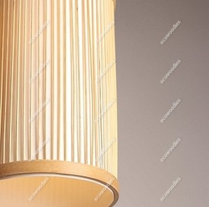 โคมไฟไม้ไผ่ทรงกระบอกสำหรับตกแต่งบ้านในร่มที่ทันสมัยโคมไฟแขวนสร้างสรรค์สำหรับผนังบันไดห้องอาหารโรงแรม - Product Image 5