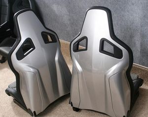 Asientos Recaro de Fibra de Carbono Ligeros para Carreras, Asientos Deportivos de Cuero con Reposacabezas para Automóvil, Accesorios Interiores para Automóvil de Alto Rendimiento - Product Image 2